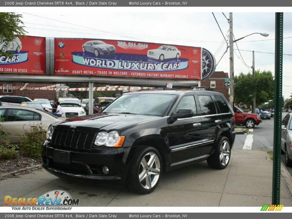 2008 Jeep Grand Cherokee SRT8 4x4 Black / Dark Slate Gray Photo #1