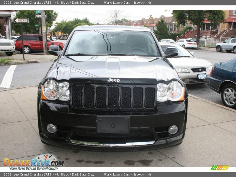 2008 Jeep Grand Cherokee SRT8 4x4 Black / Dark Slate Gray Photo #2