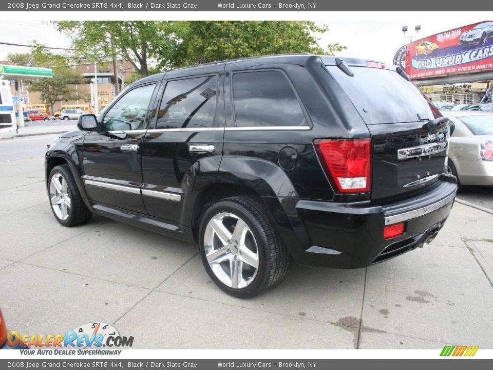 2008 Jeep Grand Cherokee SRT8 4x4 Black / Dark Slate Gray Photo #4
