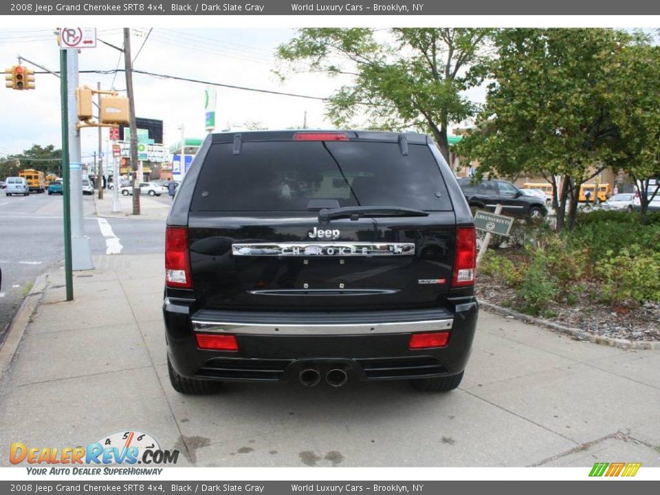 2008 Jeep Grand Cherokee SRT8 4x4 Black / Dark Slate Gray Photo #5