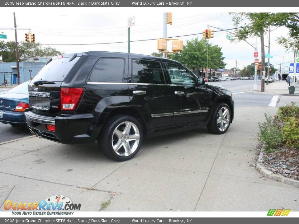 2008 Jeep Grand Cherokee SRT8 4x4 Black / Dark Slate Gray Photo #6