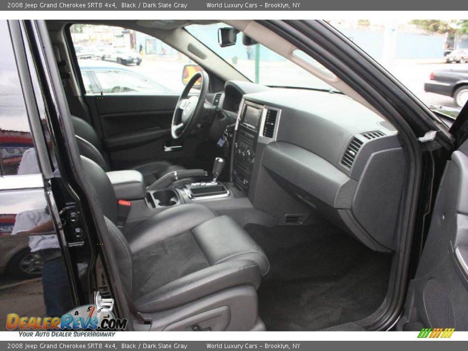 2008 Jeep Grand Cherokee SRT8 4x4 Black / Dark Slate Gray Photo #7