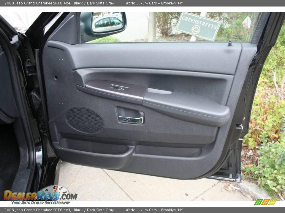2008 Jeep Grand Cherokee SRT8 4x4 Black / Dark Slate Gray Photo #8