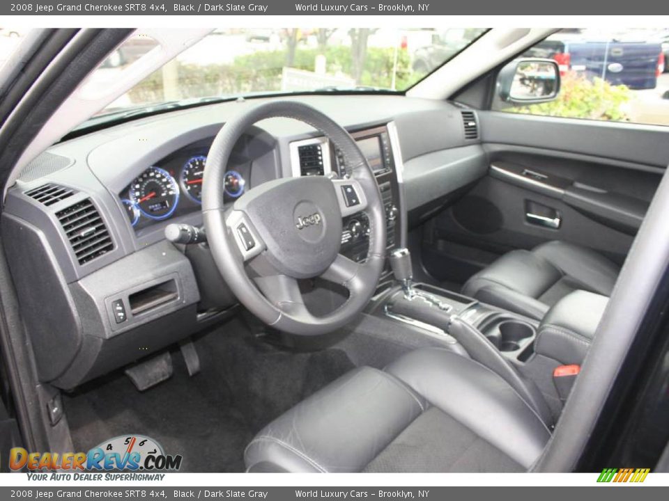 2008 Jeep Grand Cherokee SRT8 4x4 Black / Dark Slate Gray Photo #10