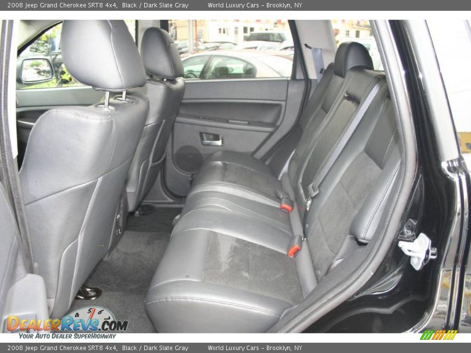 2008 Jeep Grand Cherokee SRT8 4x4 Black / Dark Slate Gray Photo #13