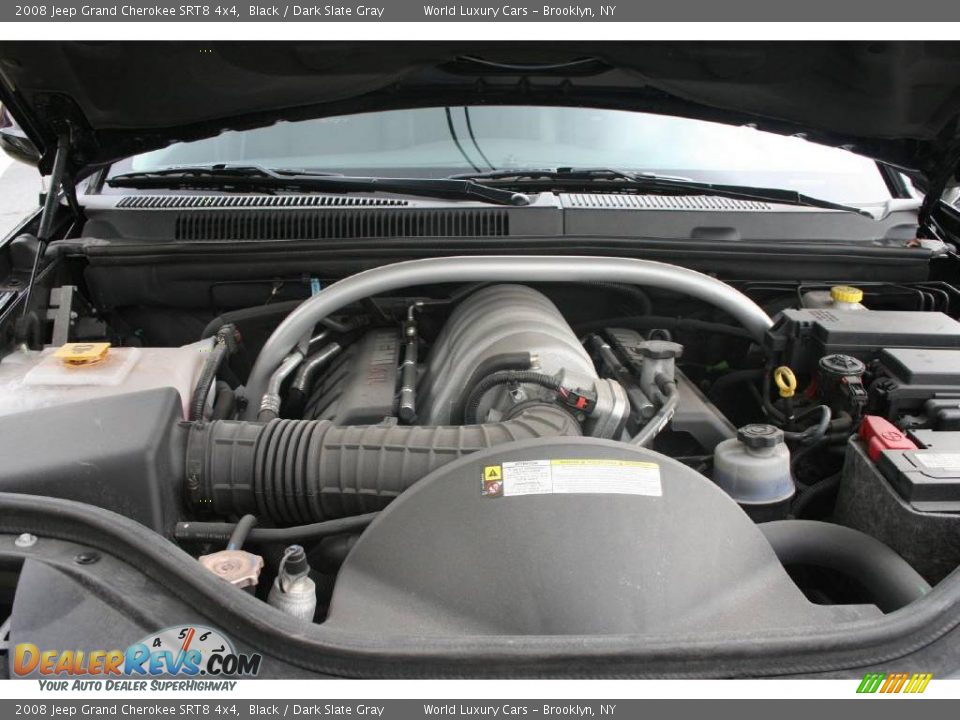2008 Jeep Grand Cherokee SRT8 4x4 Black / Dark Slate Gray Photo #18