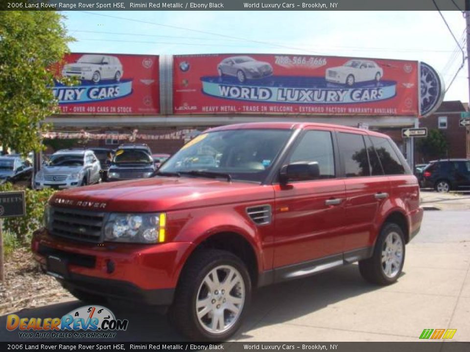 2006 Land Rover Range Rover Sport HSE Rimini Red Metallic / Ebony Black Photo #1