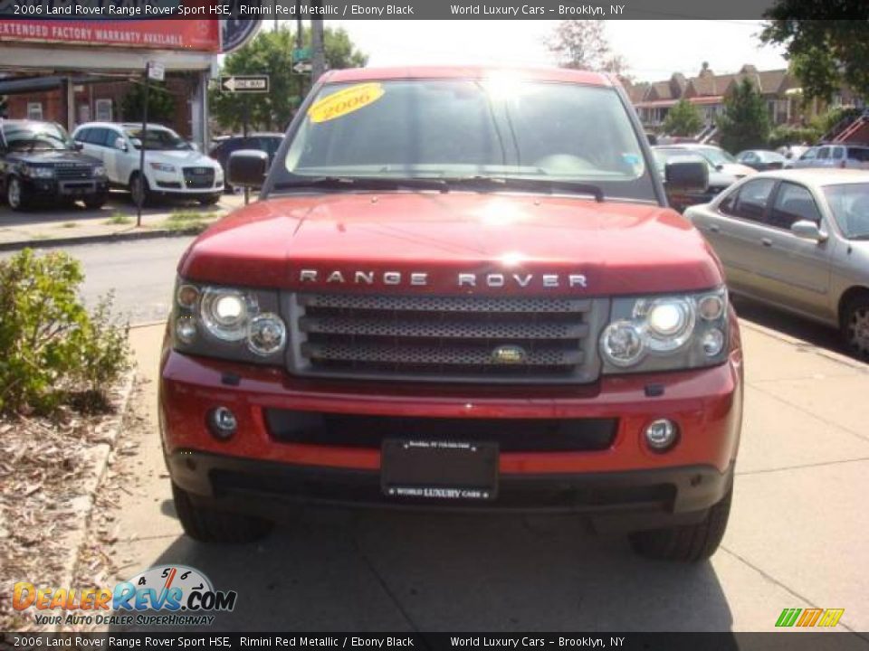 2006 Land Rover Range Rover Sport HSE Rimini Red Metallic / Ebony Black Photo #2