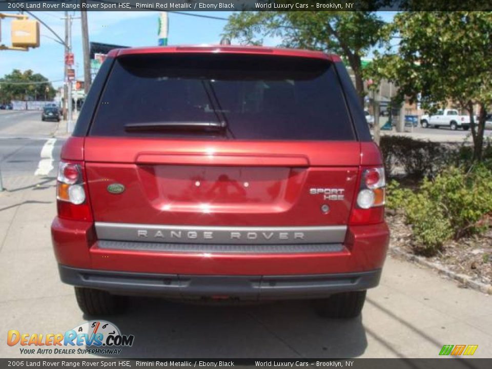 2006 Land Rover Range Rover Sport HSE Rimini Red Metallic / Ebony Black Photo #4