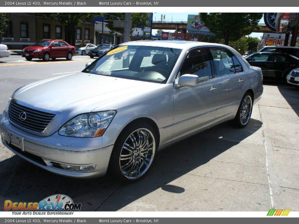 2004 Lexus LS 430 Mercury Metallic / Black Photo #2