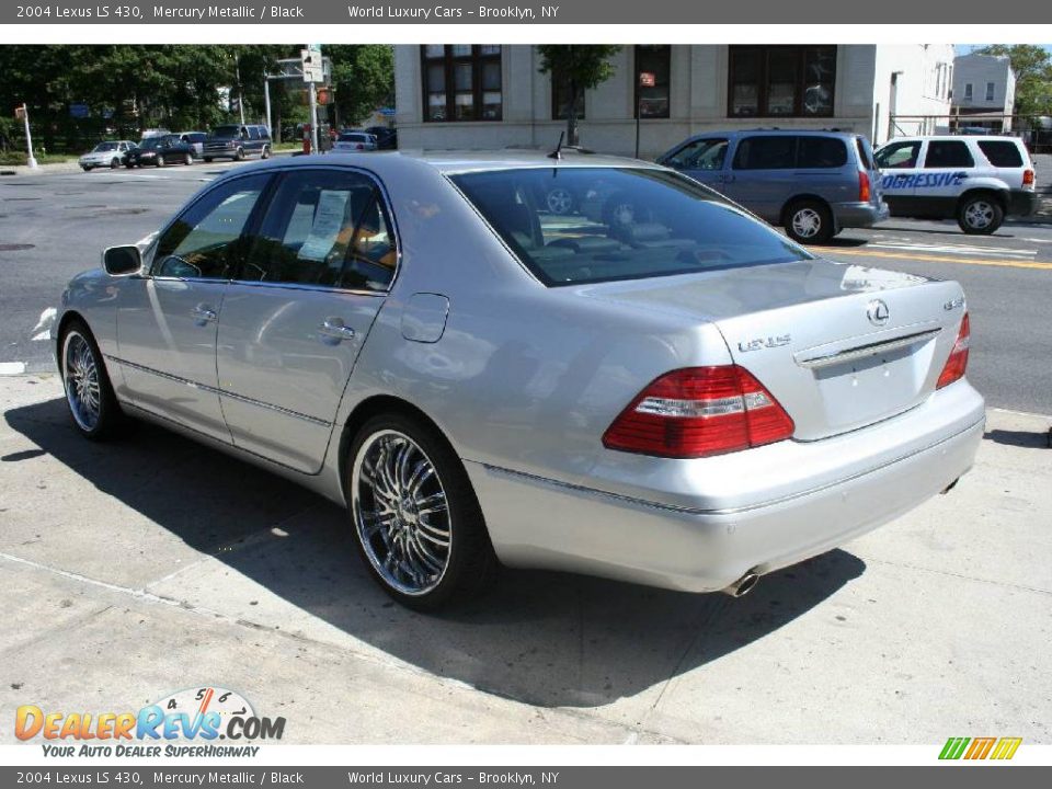 2004 Lexus LS 430 Mercury Metallic / Black Photo #3