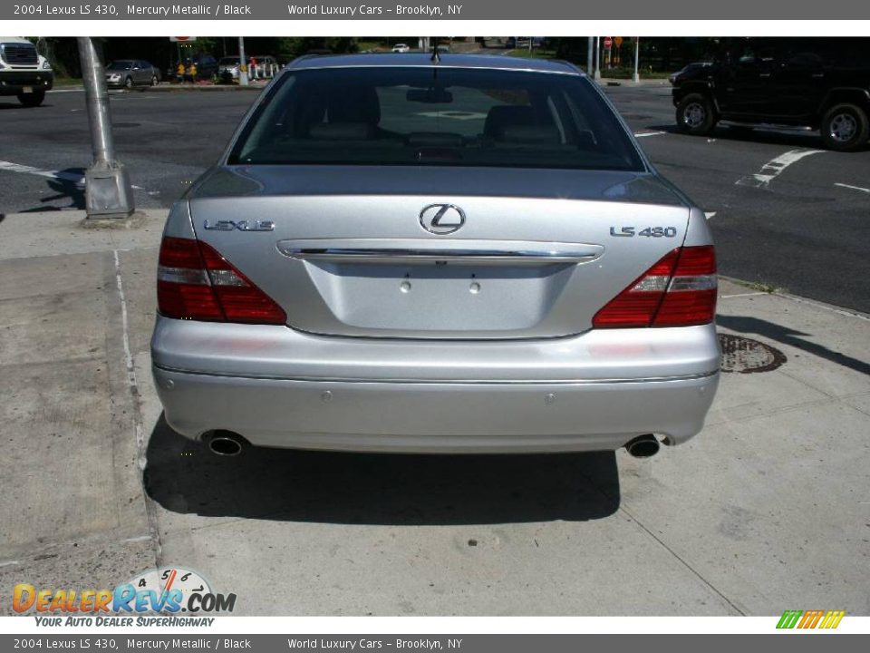 2004 Lexus LS 430 Mercury Metallic / Black Photo #4