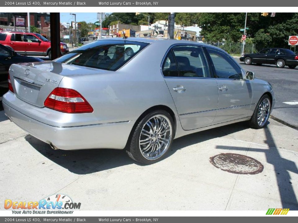 2004 Lexus LS 430 Mercury Metallic / Black Photo #5