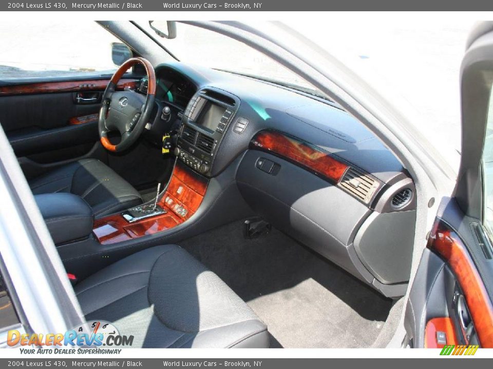 2004 Lexus LS 430 Mercury Metallic / Black Photo #8