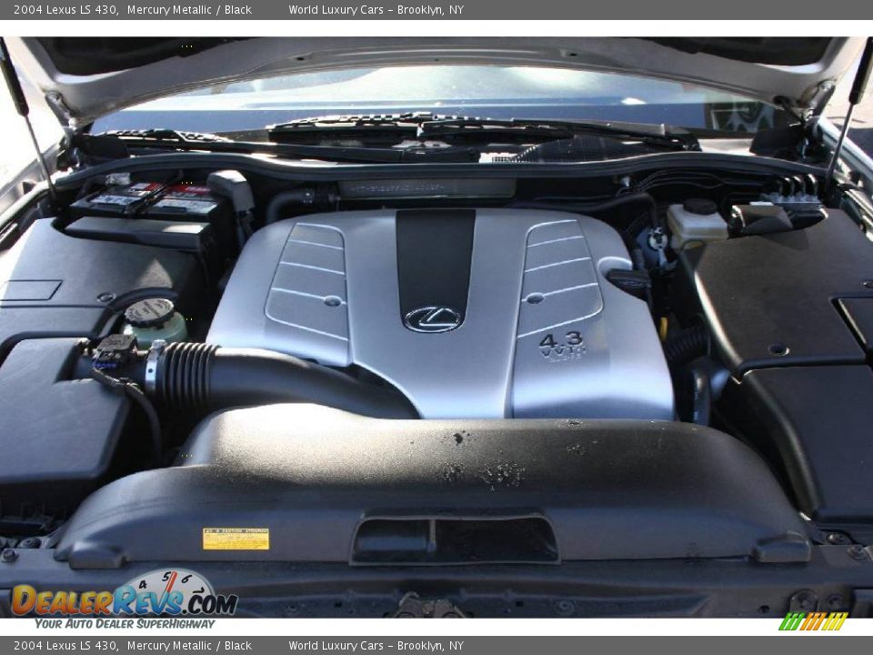 2004 Lexus LS 430 Mercury Metallic / Black Photo #10