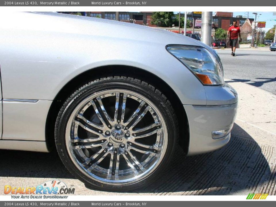 2004 Lexus LS 430 Mercury Metallic / Black Photo #11