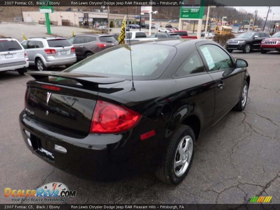 2007 Pontiac G5 Black / Ebony Photo #5