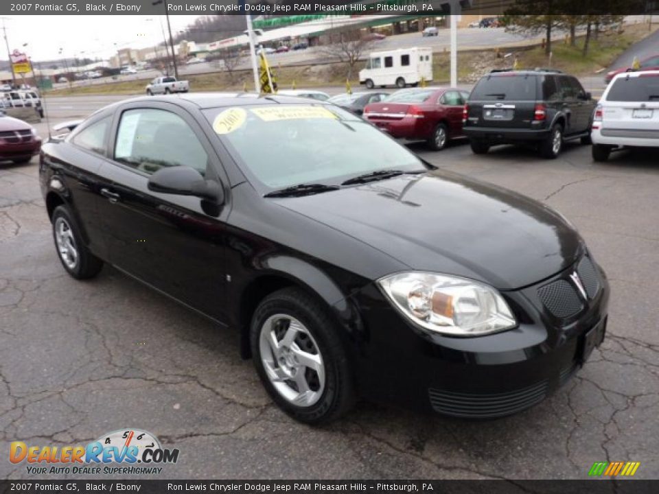 2007 Pontiac G5 Black / Ebony Photo #7