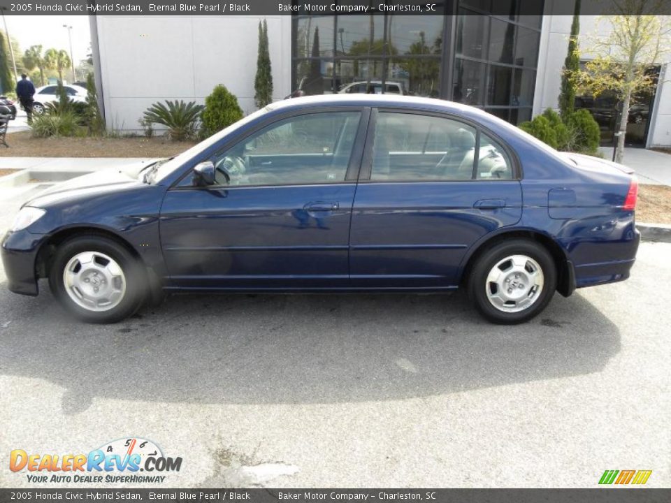 Eternal Blue Pearl 2005 Honda Civic Hybrid Sedan Photo #2