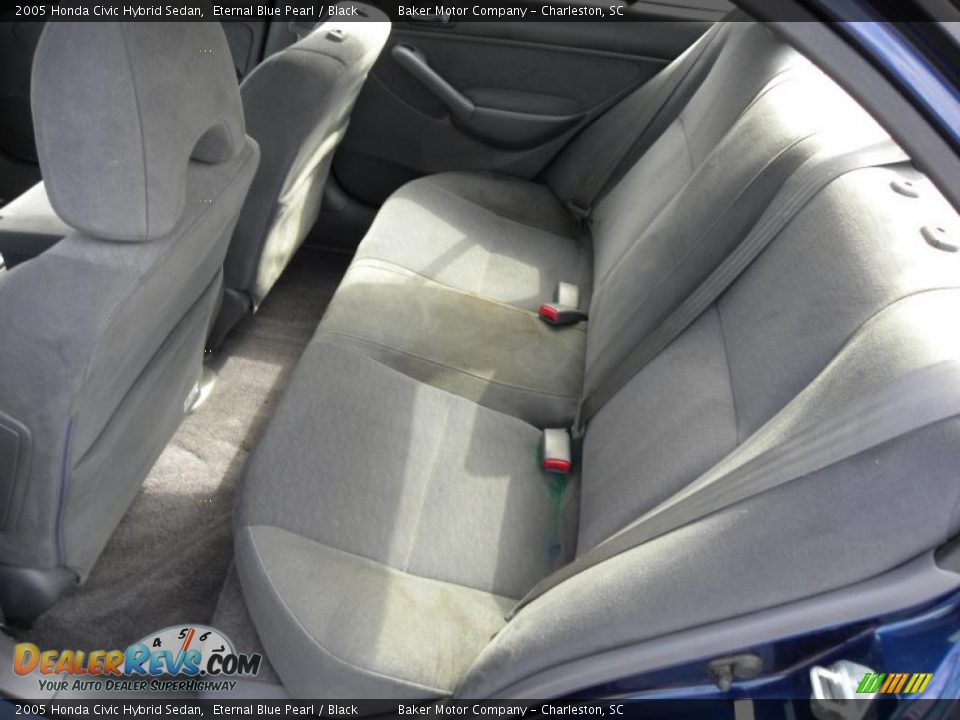 Black Interior - 2005 Honda Civic Hybrid Sedan Photo #6
