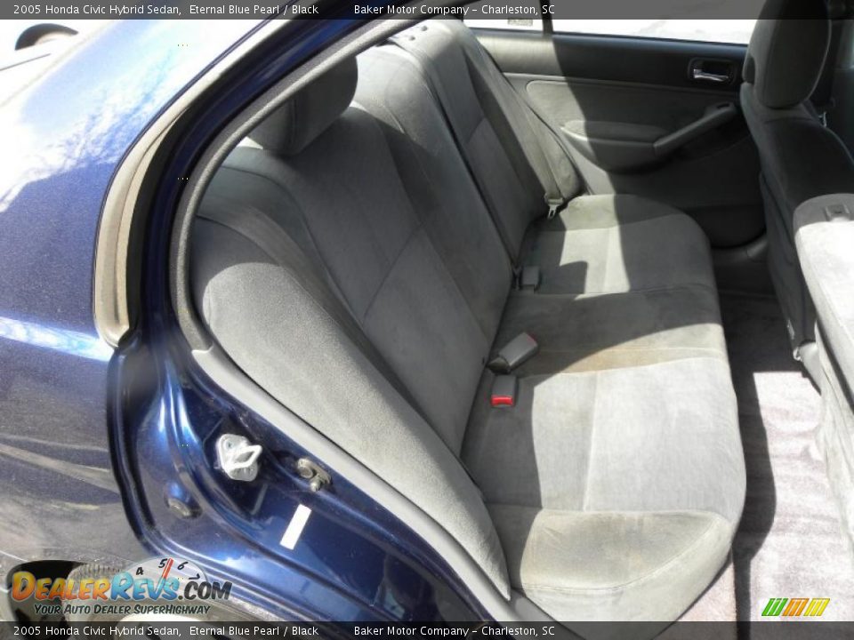 Black Interior - 2005 Honda Civic Hybrid Sedan Photo #10