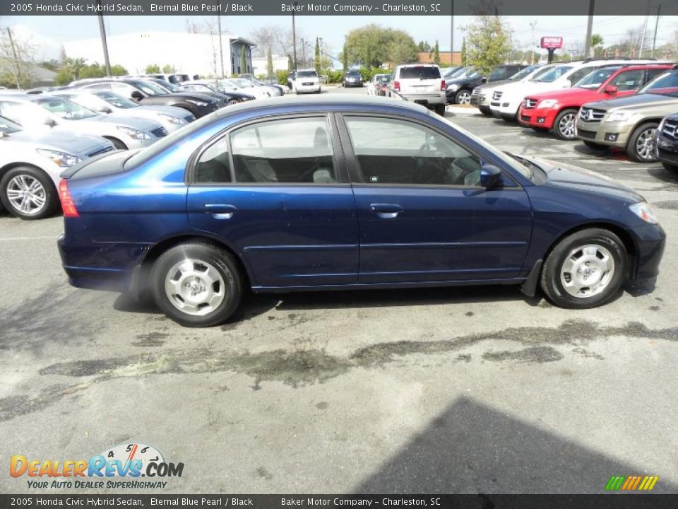 Eternal Blue Pearl 2005 Honda Civic Hybrid Sedan Photo #12