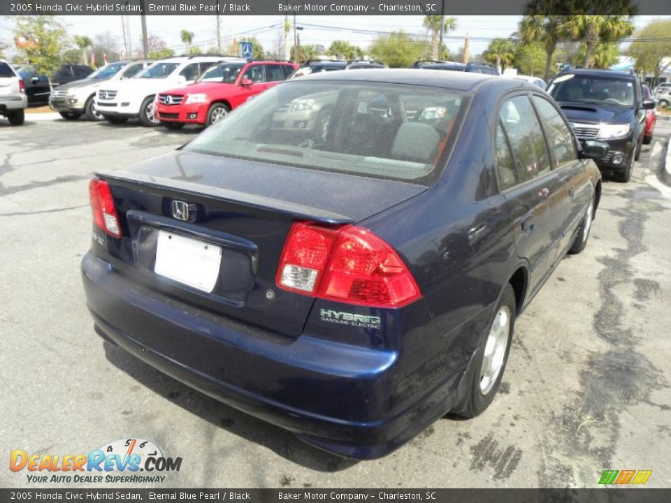 Eternal Blue Pearl 2005 Honda Civic Hybrid Sedan Photo #13