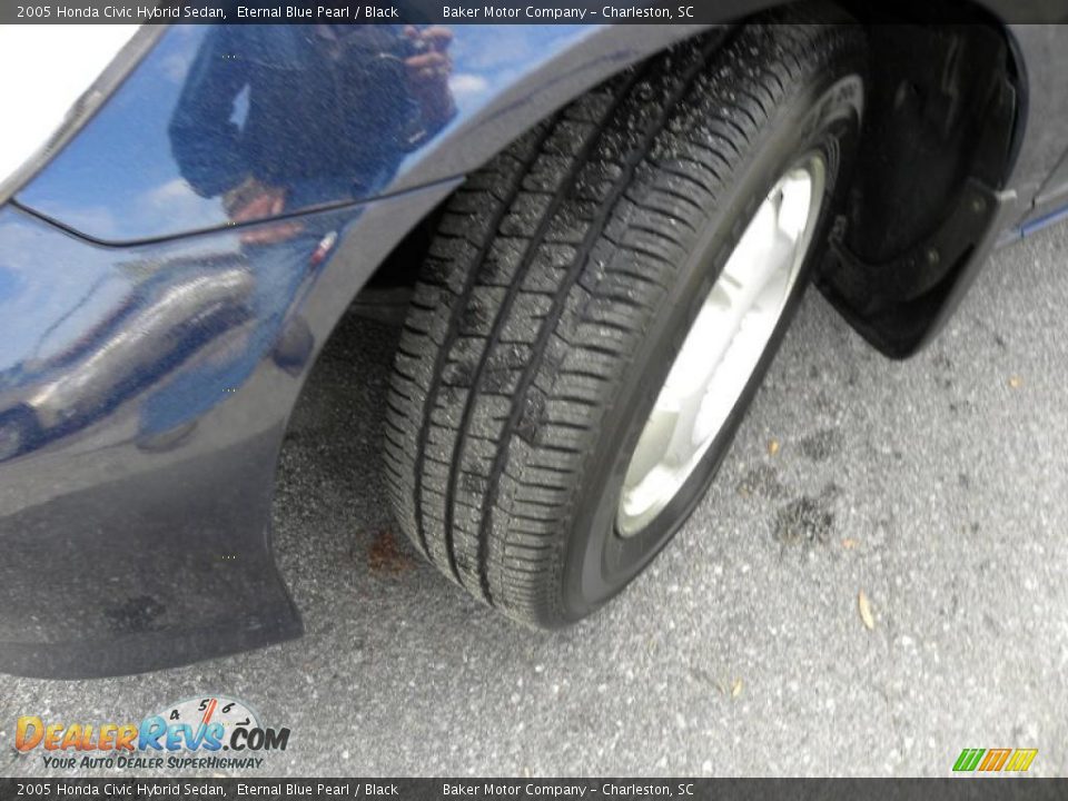 2005 Honda Civic Hybrid Sedan Eternal Blue Pearl / Black Photo #18