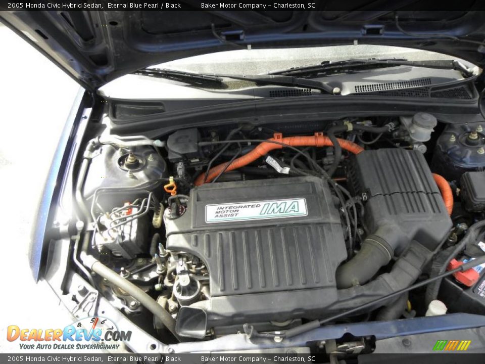 2005 Honda Civic Hybrid Sedan 1.3L SOHC 8V i-VTEC 4 Cylinder IMA Gasoline/Electric Hybrid Engine Photo #19