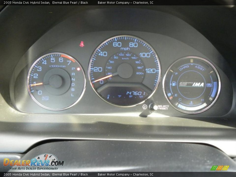 2005 Honda Civic Hybrid Sedan Gauges Photo #23