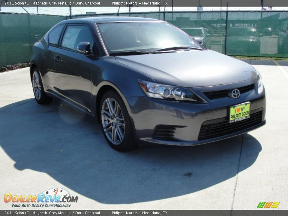 2011 Scion tC Magnetic Gray Metallic / Dark Charcoal Photo #1