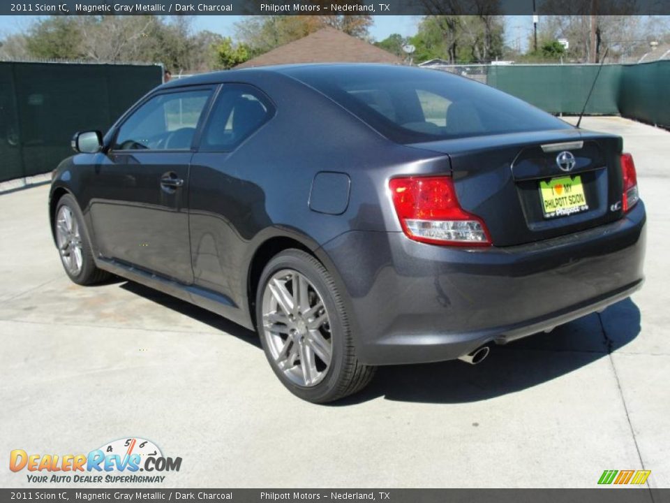 2011 Scion tC Magnetic Gray Metallic / Dark Charcoal Photo #5