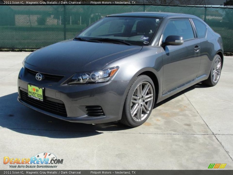 2011 Scion tC Magnetic Gray Metallic / Dark Charcoal Photo #7