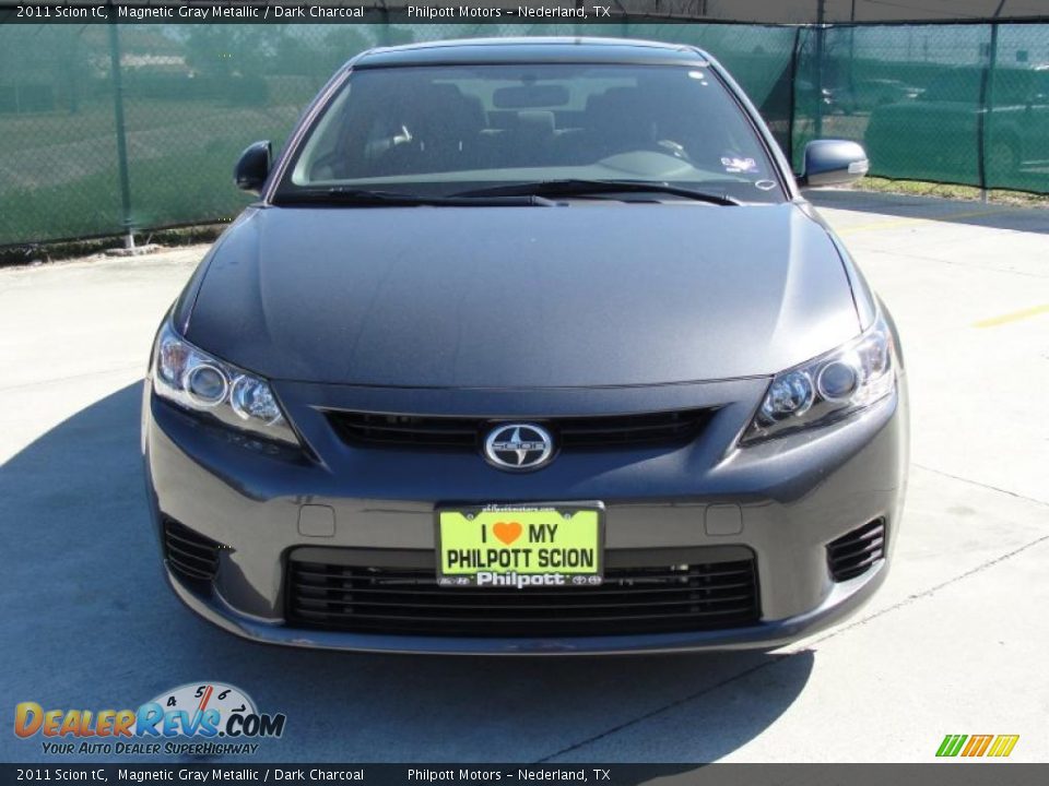 2011 Scion tC Magnetic Gray Metallic / Dark Charcoal Photo #8