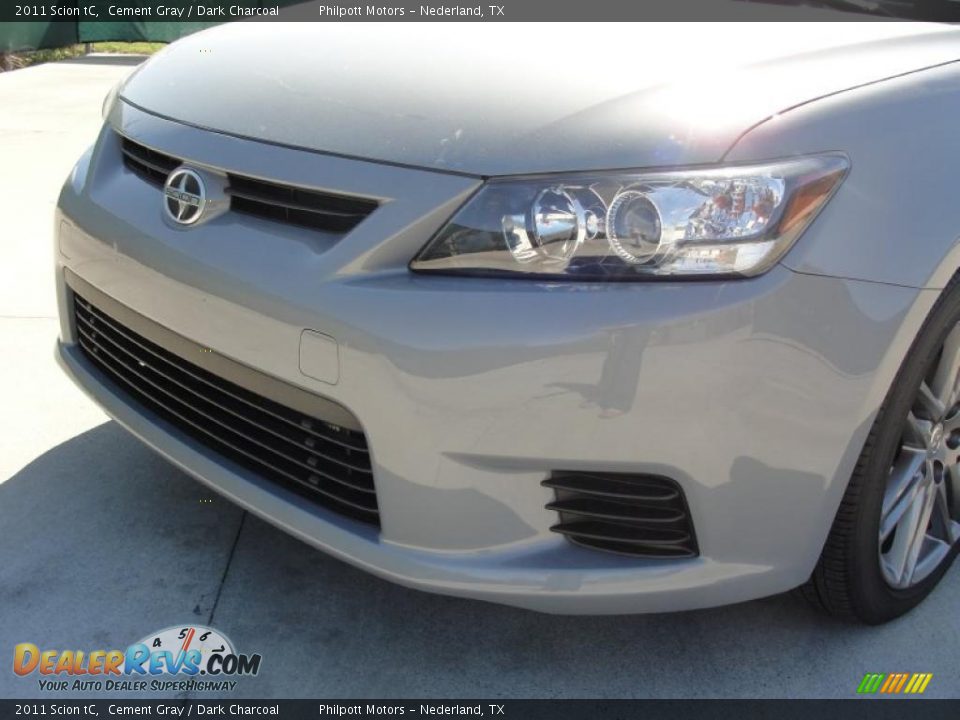 2011 Scion tC Cement Gray / Dark Charcoal Photo #10