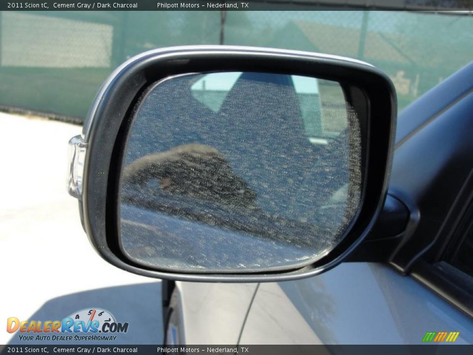 2011 Scion tC Cement Gray / Dark Charcoal Photo #13
