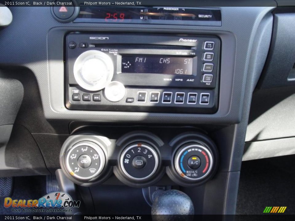 2011 Scion tC Black / Dark Charcoal Photo #28