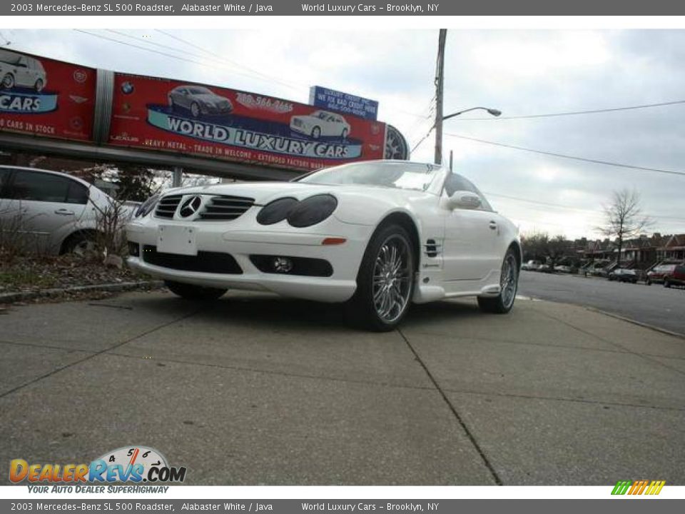 2003 Mercedes-Benz SL 500 Roadster Alabaster White / Java Photo #1