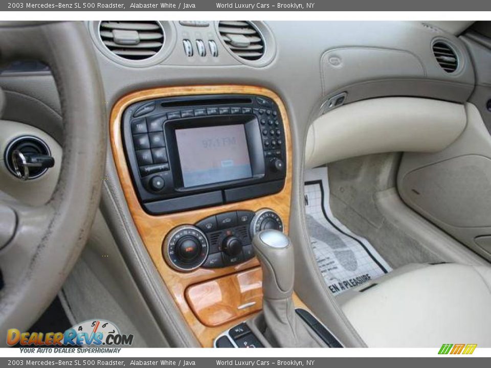 2003 Mercedes-Benz SL 500 Roadster Alabaster White / Java Photo #11
