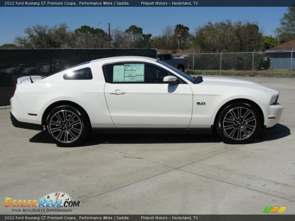 Performance White 2012 Ford Mustang GT Premium Coupe Photo #2