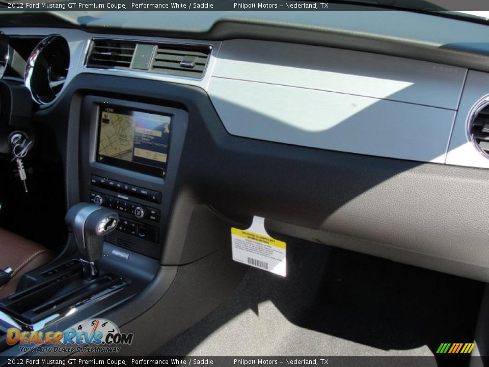 2012 Ford Mustang GT Premium Coupe Performance White / Saddle Photo #18