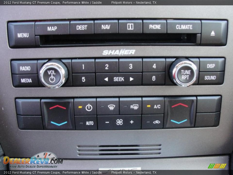 Controls of 2012 Ford Mustang GT Premium Coupe Photo #29