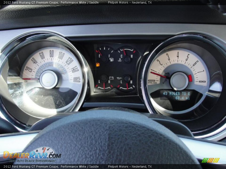 2012 Ford Mustang GT Premium Coupe Gauges Photo #34