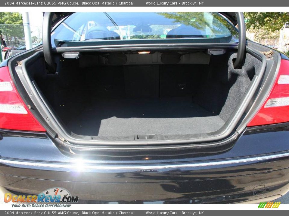 2004 Mercedes-Benz CLK 55 AMG Coupe Black Opal Metallic / Charcoal Photo #17