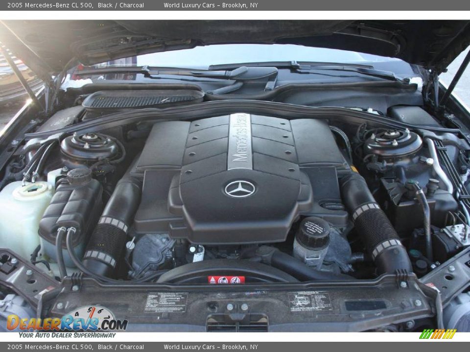 2005 Mercedes-Benz CL 500 Black / Charcoal Photo #13