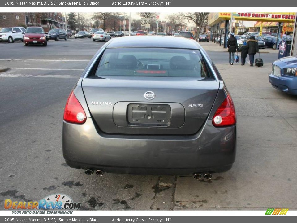 2005 Nissan Maxima 3.5 SE Smoke Metallic / Black Photo #5