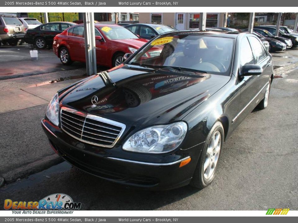 2005 Mercedes-Benz S 500 4Matic Sedan Black / Java Photo #2