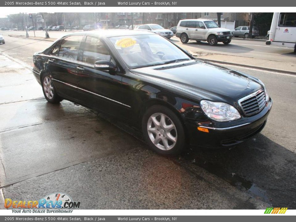 2005 Mercedes-Benz S 500 4Matic Sedan Black / Java Photo #4