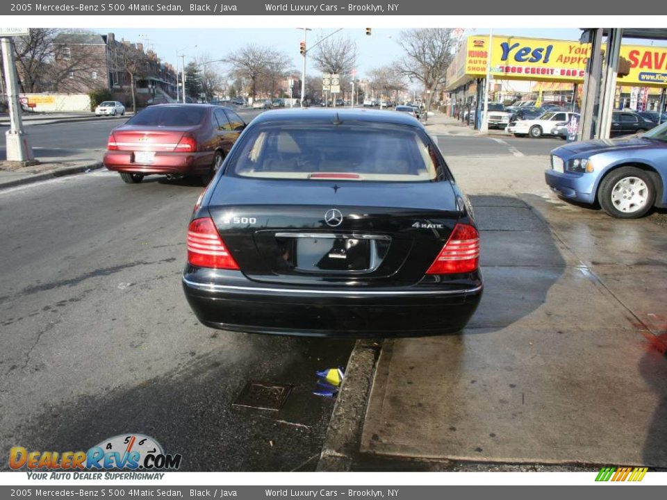 2005 Mercedes-Benz S 500 4Matic Sedan Black / Java Photo #6