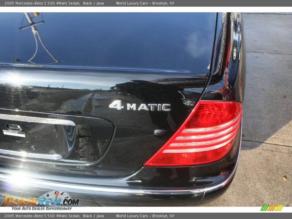 2005 Mercedes-Benz S 500 4Matic Sedan Black / Java Photo #15